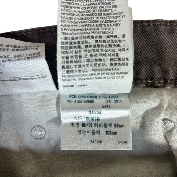 Levi's Jeans Mens 34x34 514 straight  Fit White Tab - Picture 13 of 16